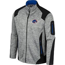 Colosseum Men's Boise State Broncos Grey Silberman Full-Zip Jacket