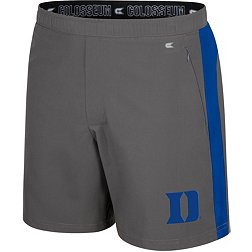 Colosseum Men's Duke Blue Devils Grey Top-Dead-Center Shorts
