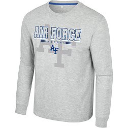 Colosseum Men's Air Force Falcons Heather Grey Hasta La Vista Long Sleeve T-Shirt