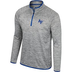 Colosseum Men's Air Force Falcons Heather Grey 1/4 Zip Pullover