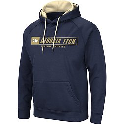 Colosseum Men's Georgia Tech Yellow Jackets Navy Pullover Hoodie