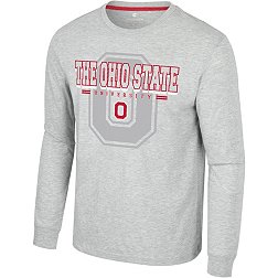 Colosseum Men's Ohio State Buckeyes Heather Grey Hasta La Vista Long Sleeve T-Shirt