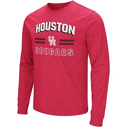 Colosseum Men's Houston Cougars Red Playbook Long Sleeve T-Shirt
