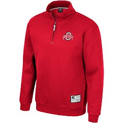 Colosseum Men's Ohio State Buckeyes Scarlet I'll Be Back 1/4 Zip Pullover
