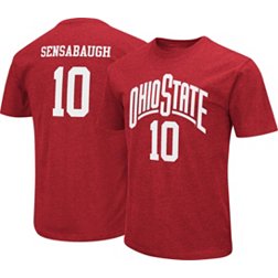 Colosseum Men's Ohio State Buckeyes Brice Sensabaugh #10 Scarlet T-Shirt