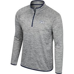 Colosseum Men's Jackson State Tigers Heather Grey 1/4 Zip Pullover