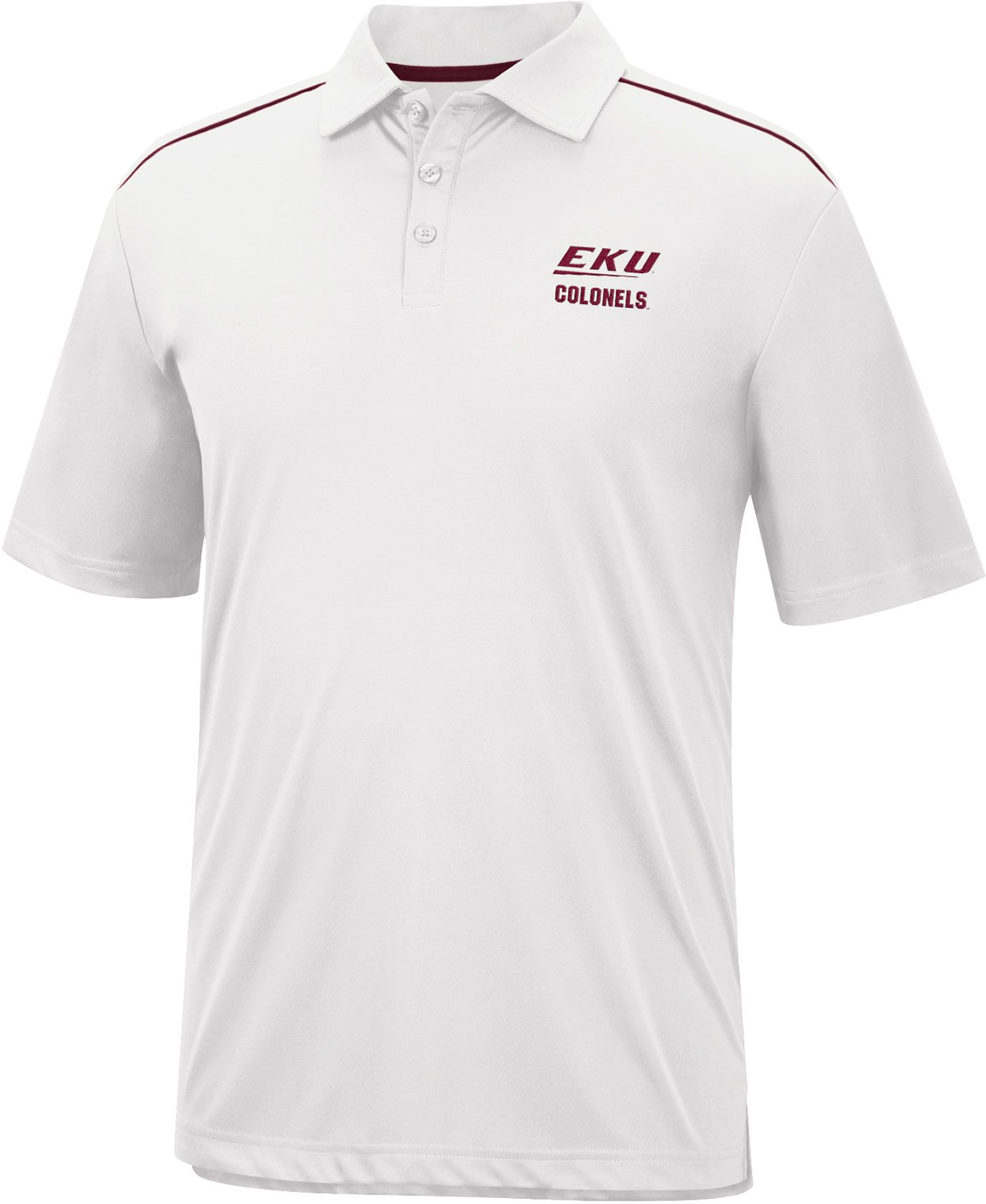 Colosseum Men's Eastern Kentucky Colonels White Polo