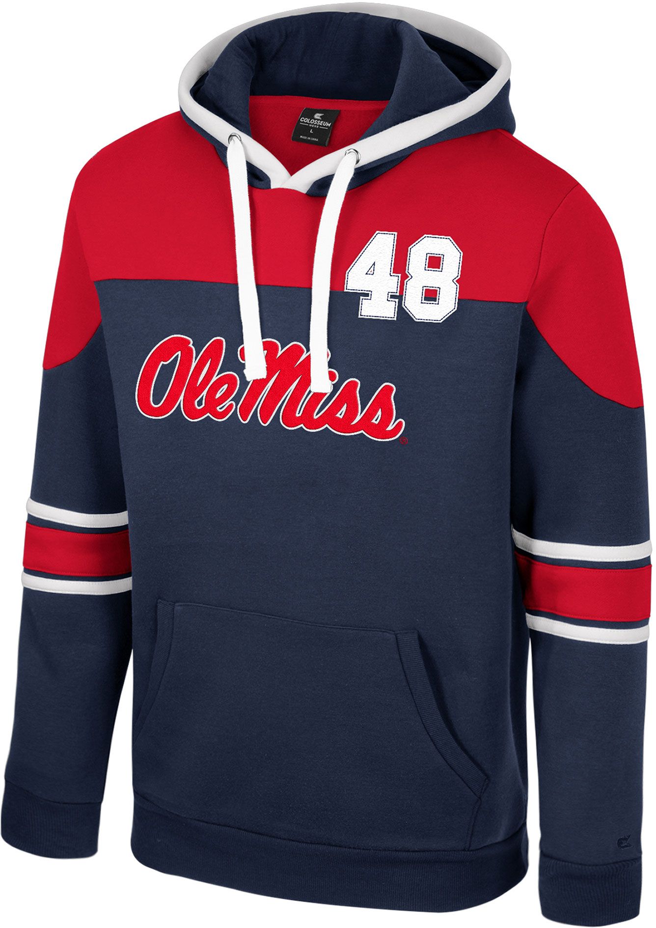 Colosseum Men's Ole Miss Rebels Blue Future's Not Written Pullover Hoodie