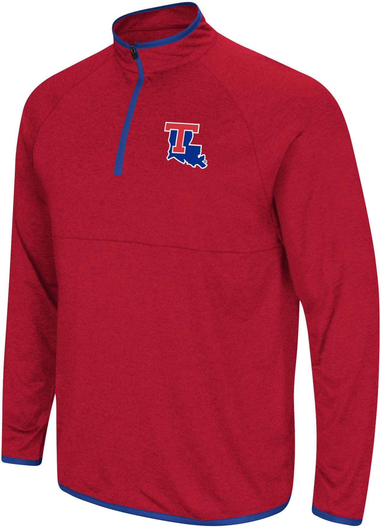 Colosseum Men's Louisiana Tech Bulldogs Red 1/4 Zip Pullover