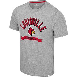 Colosseum Men's Louisville Cardinals Heather Grey Connor T-Shirt