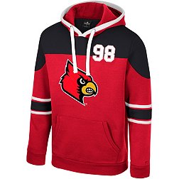 Colosseum Men's Louisville Cardinals Cardinal Red I'll Be Back Crewneck Sweatshirt, Medium | Holiday Gift