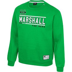 Colosseum Men's Marshall Thundering Herd Green I'll Be Back Crewneck Sweatshirt