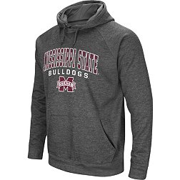 Colosseum Men's Mississippi State Bulldogs Grey Pullover Hoodie