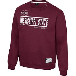 Colosseum Men's Mississippi State Bulldogs Maroon I'll Be Back Crewneck Sweatshirt