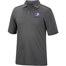 Colosseum Men's North Alabama  Lions Heather Charcoal Polo