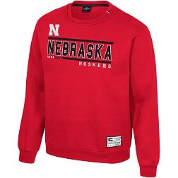 Colosseum Men's Nebraska Cornhuskers Scarlet I'll Be Back Crewneck Sweatshirt