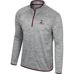 Colosseum Men's New Mexico State Aggies Heather Grey 1/4 Zip Pullover