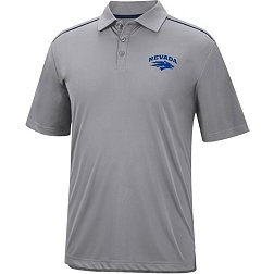 Colosseum Men's Nevada Wolf Pack SilverGrey Polo