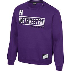 Colosseum Men's Northwestern Wildcats Purple I'll Be Back Crewneck Sweatshirt