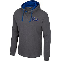 Colosseum Men's Pitt Panthers Grey Silberman Full-Zip Jacket, XL
