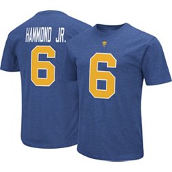 Colosseum Men's Pitt Panthers Rodney Hammond #6 Royal T-Shirt