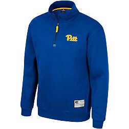 Colosseum Men's Pitt Panthers Blue I'll Be Back 1/4 Zip Pullover