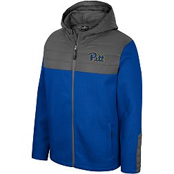 Colosseum Men's Pitt Panthers Blue Storm Was Coming Full-Zip Jacket