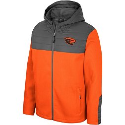 Colosseum Men's Oregon State Beavers Orange Storm Was Coming Full-Zip Jacket