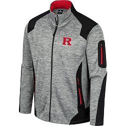 Colosseum Men's Rutgers Scarlet Knights Grey Silberman Full-Zip Jacket