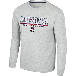 Colosseum Men's Arizona Wildcats Heather Grey Hasta La Vista Long Sleeve T-Shirt