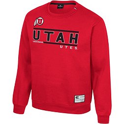 Colosseum Men's Utah Utes Crimson I'll Be Back Crewneck Sweatshirt