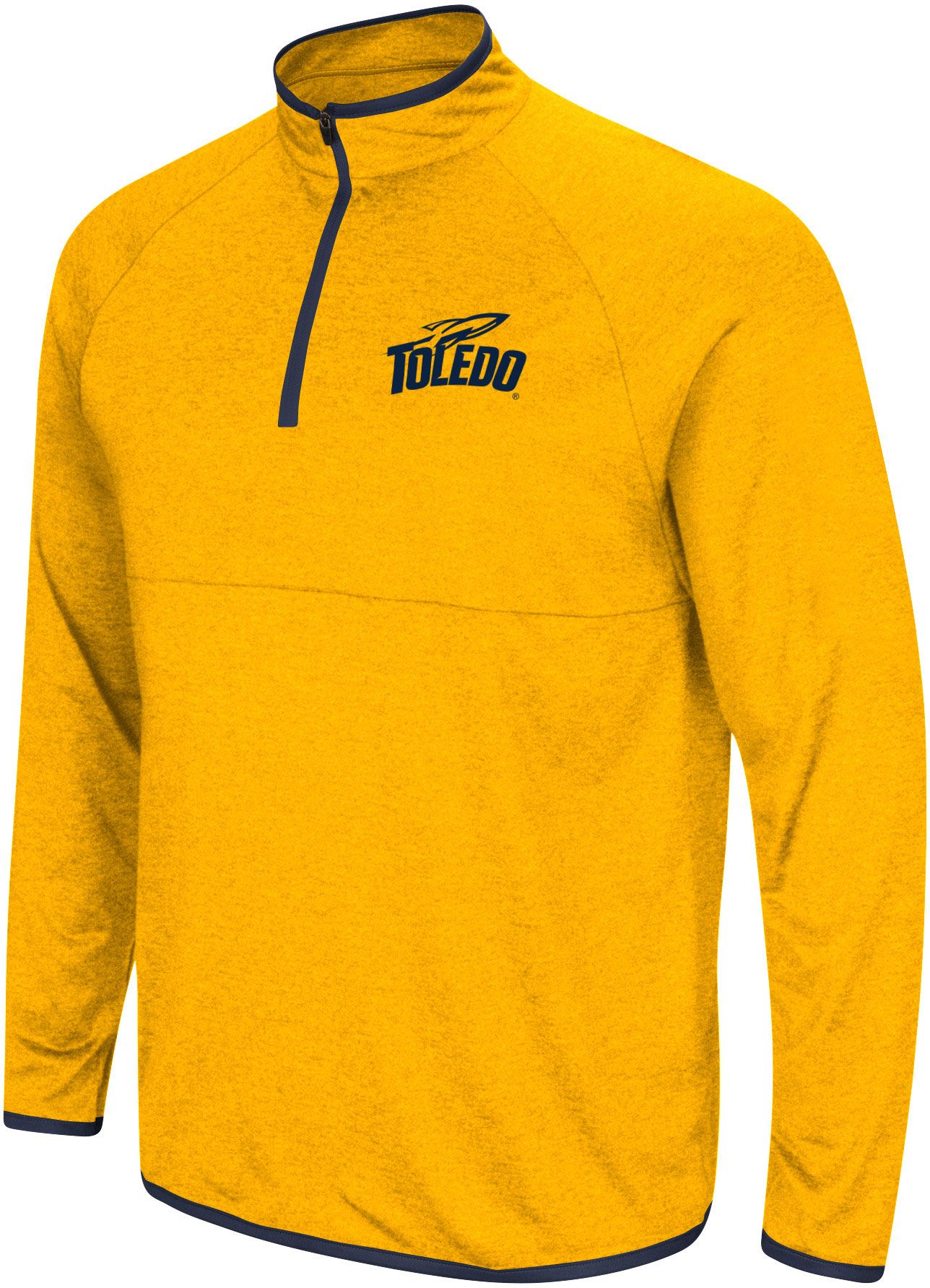 Colosseum Men's Toledo Rockets Gold 1/4 Zip Pullover