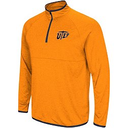 Colosseum Men's UTEP Miners Blaze Orange 1/4 Zip Pullover