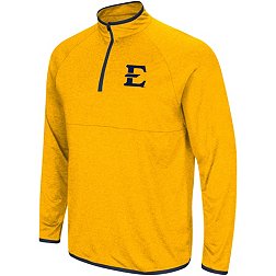 Colosseum Men's East Tennessee State Buccaneers Old Gold 1/4 Zip Pullover