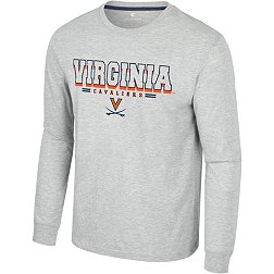 Colosseum Men's Virginia Cavaliers Heather Grey Hasta La Vista Long Sleeve T-Shirt