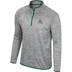 Colosseum Men's Wright State Raiders Heather Grey 1/4 Zip Pullover