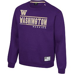 Colosseum Men's Washington Huskies Purple I'll Be Back Crewneck Sweatshirt