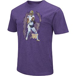 Colosseum Men's Washington Huskies Michael Penix #9 Purple Game Shot T-Shirt