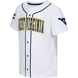 Colosseum Toddler West Virginia Mountaineers White Baseball Jersey T-Shirt