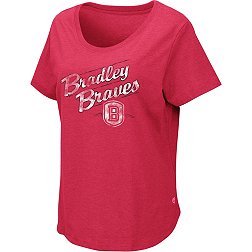 Colosseum Women's Bradley Braves Red T-Shirt