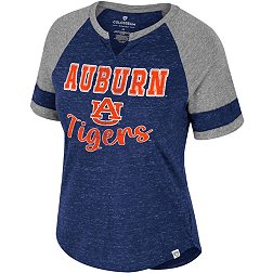 Colosseum Women's Auburn Tigers Blue V-Notch T-Shirt