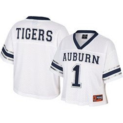 Colosseum Women's Auburn Tigers White Cropped Jersey