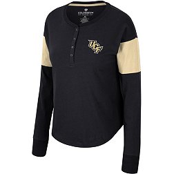 Colosseum Women's UCF Knights Black Henley Long Sleeve T-Shirt