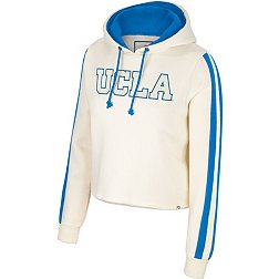 Colosseum Women's UCLA Bruins Cream Perfect Date Cropped Pullover Hoodie