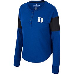 Colosseum Women's Duke Blue Devils Duke Blue Henley Long Sleeve T-Shirt