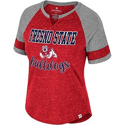Colosseum Women's Fresno State Bulldogs Cardinal V-Notch T-Shirt