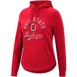 Colosseum Women's Ohio State Buckeyes Red Crossover Hoodie