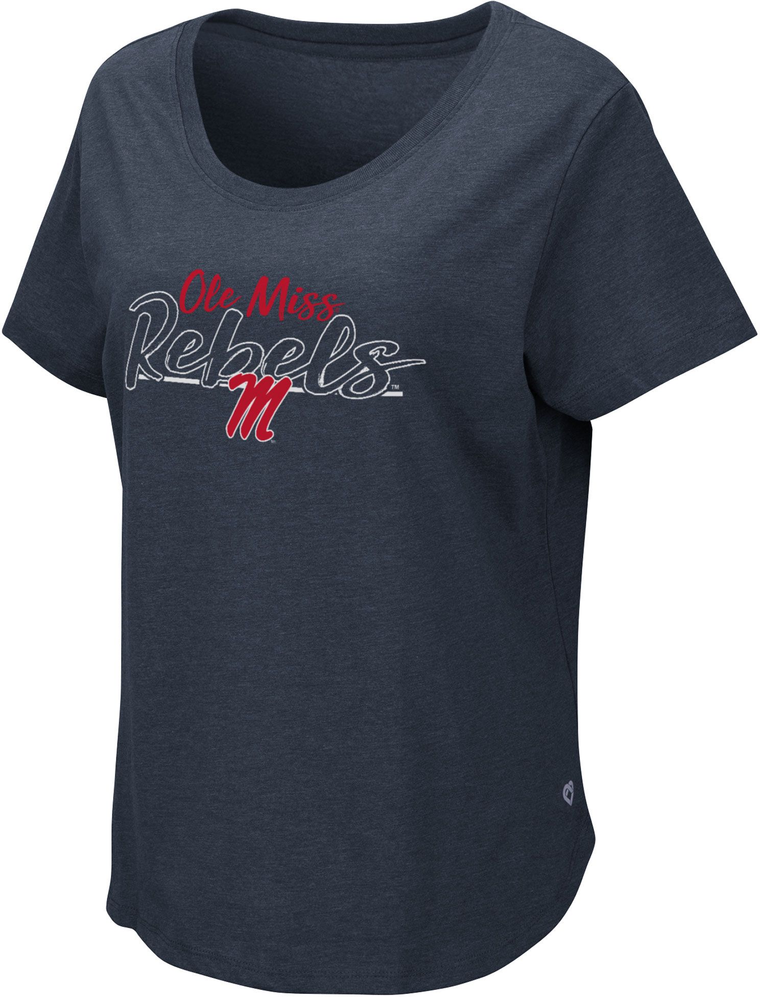 Colosseum Women's Ole Miss Rebels Navy T-Shirt