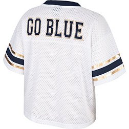 Colosseum Women's Michigan Wolverines White Cropped Jersey