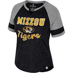 Colosseum Women's Missouri Tigers Black V-Notch T-Shirt